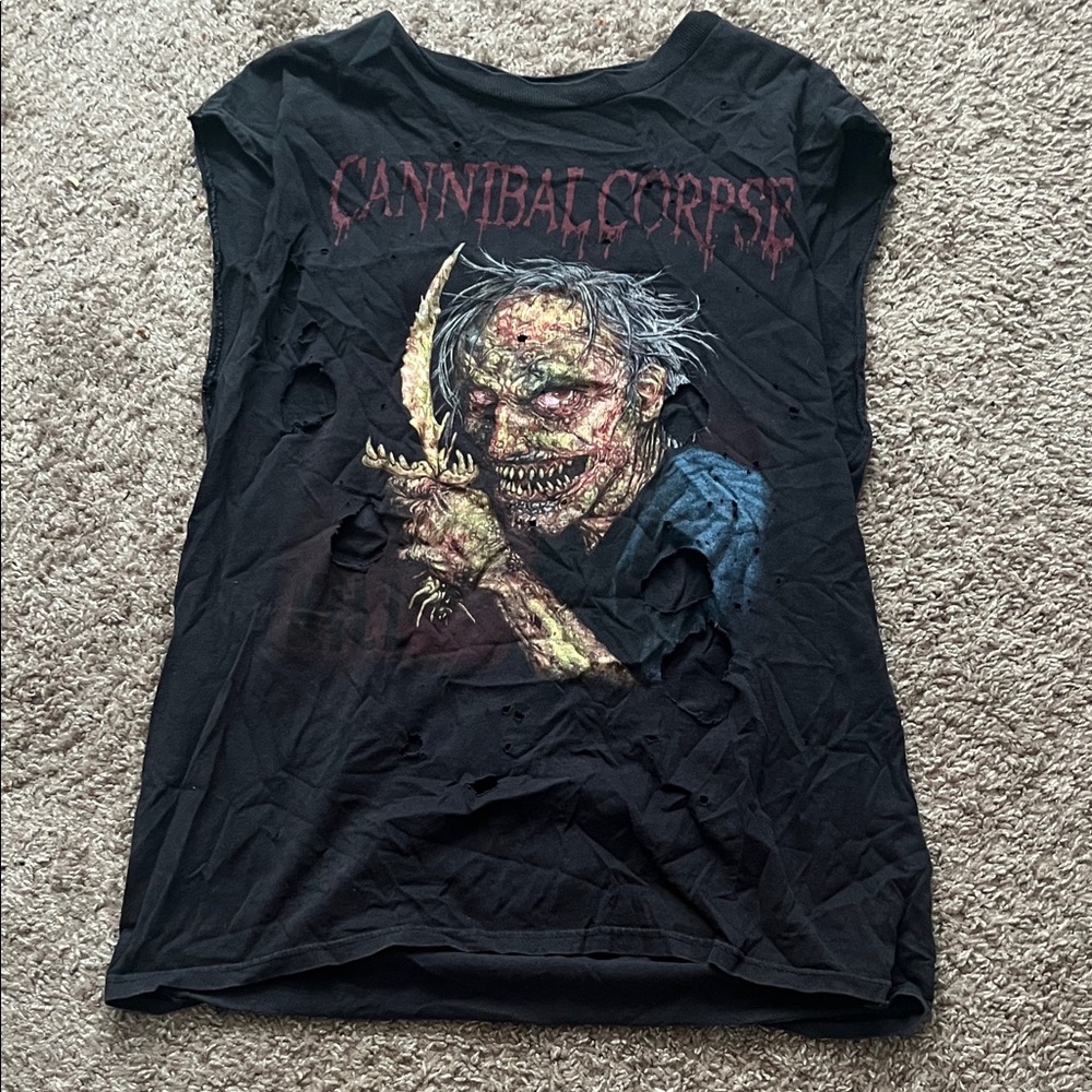 Cannibal Corpse Distressed Graphic Tank